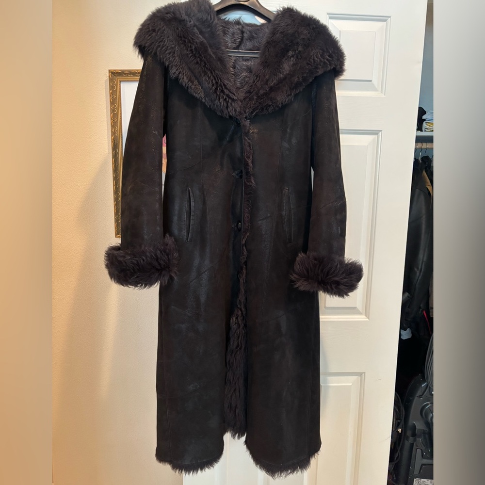 Woman’s lamb skin coat size small